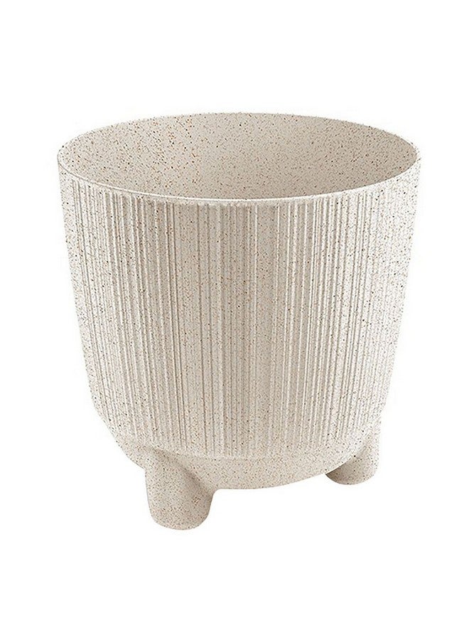 Prosperplast Durable and Eco-Friendly Ryfo N Eco Wood Flower Pot White 2.5 L DRF170NW-S449W - Image 1